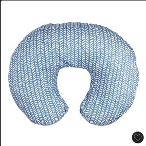 Boppy Original Support Nursing Pillow - Blue Herringbone